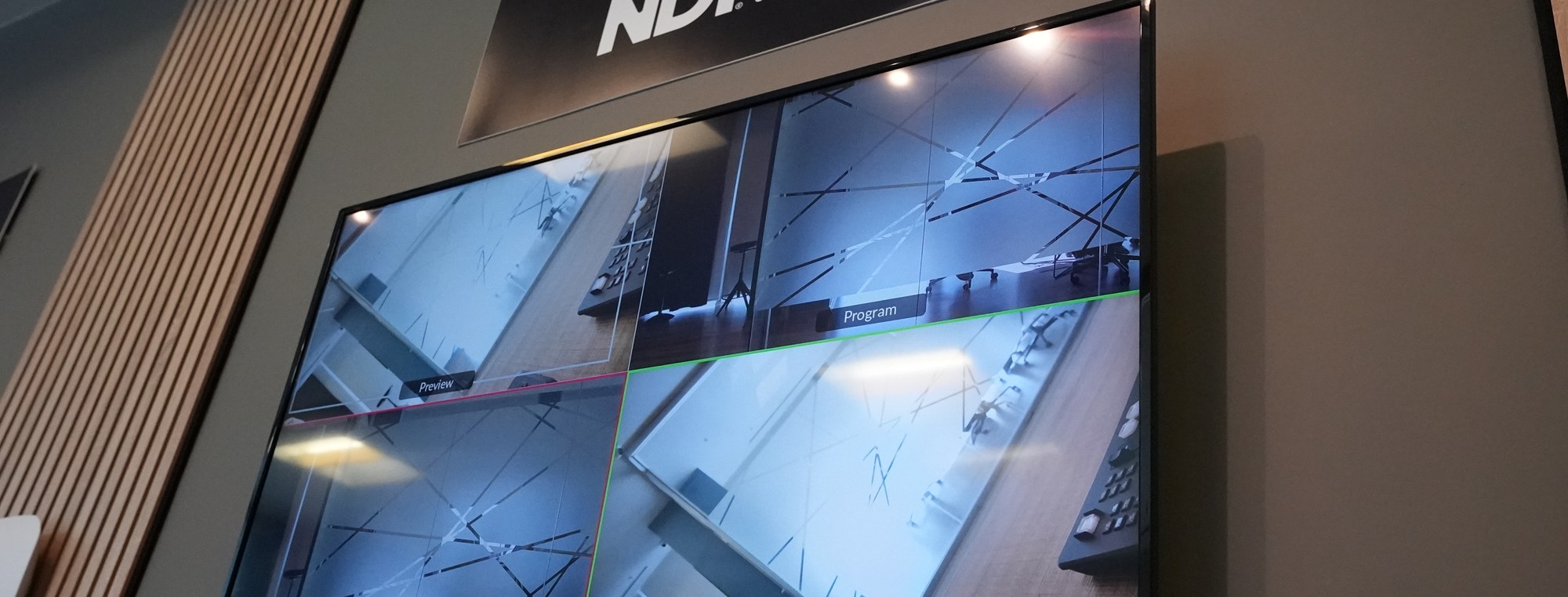 MCX İstanbul&rsquo;daki IP pozisyonunda NDI duvarı ve multiviewer