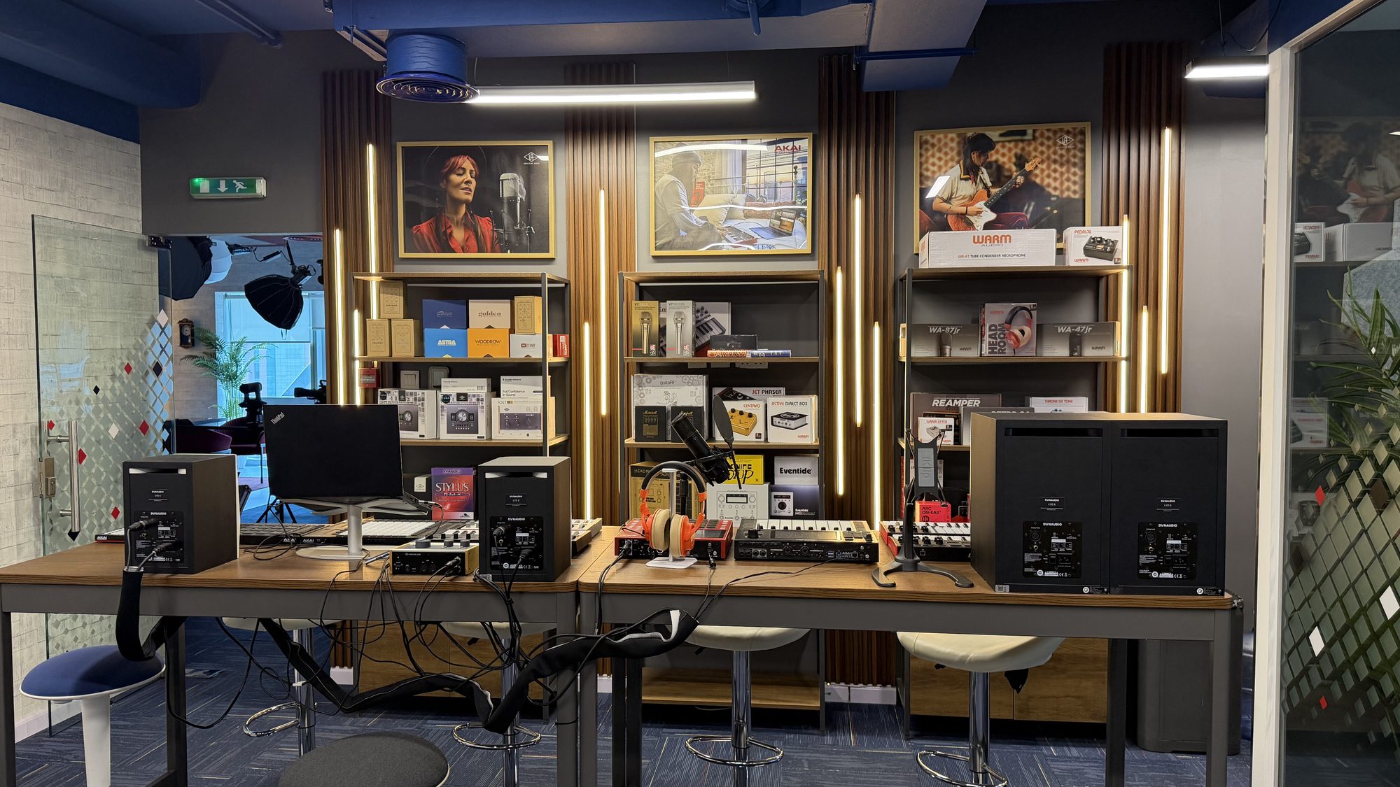The audio bench at MCX Dubai